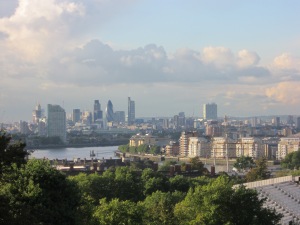 View of London from Greenwich Park